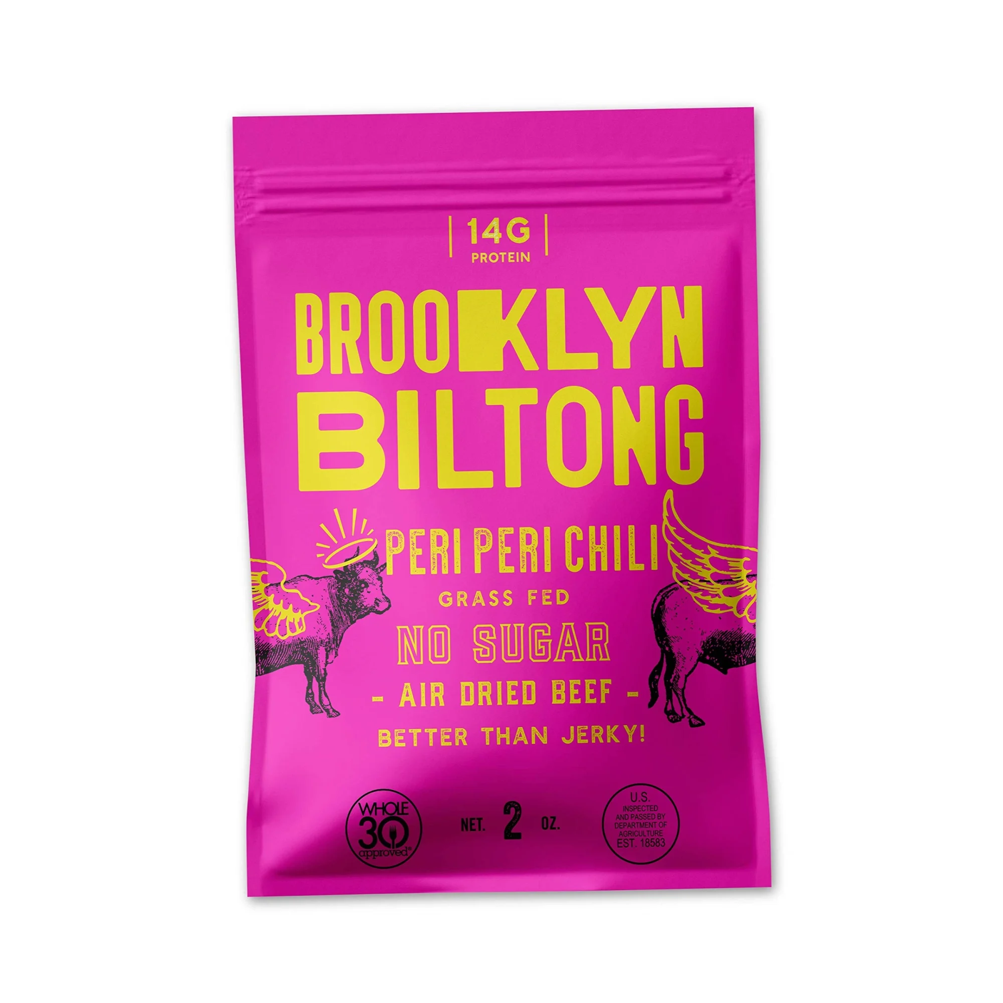 BROOKLYN BILTONG JERKY PERI PERI Pack Of 8