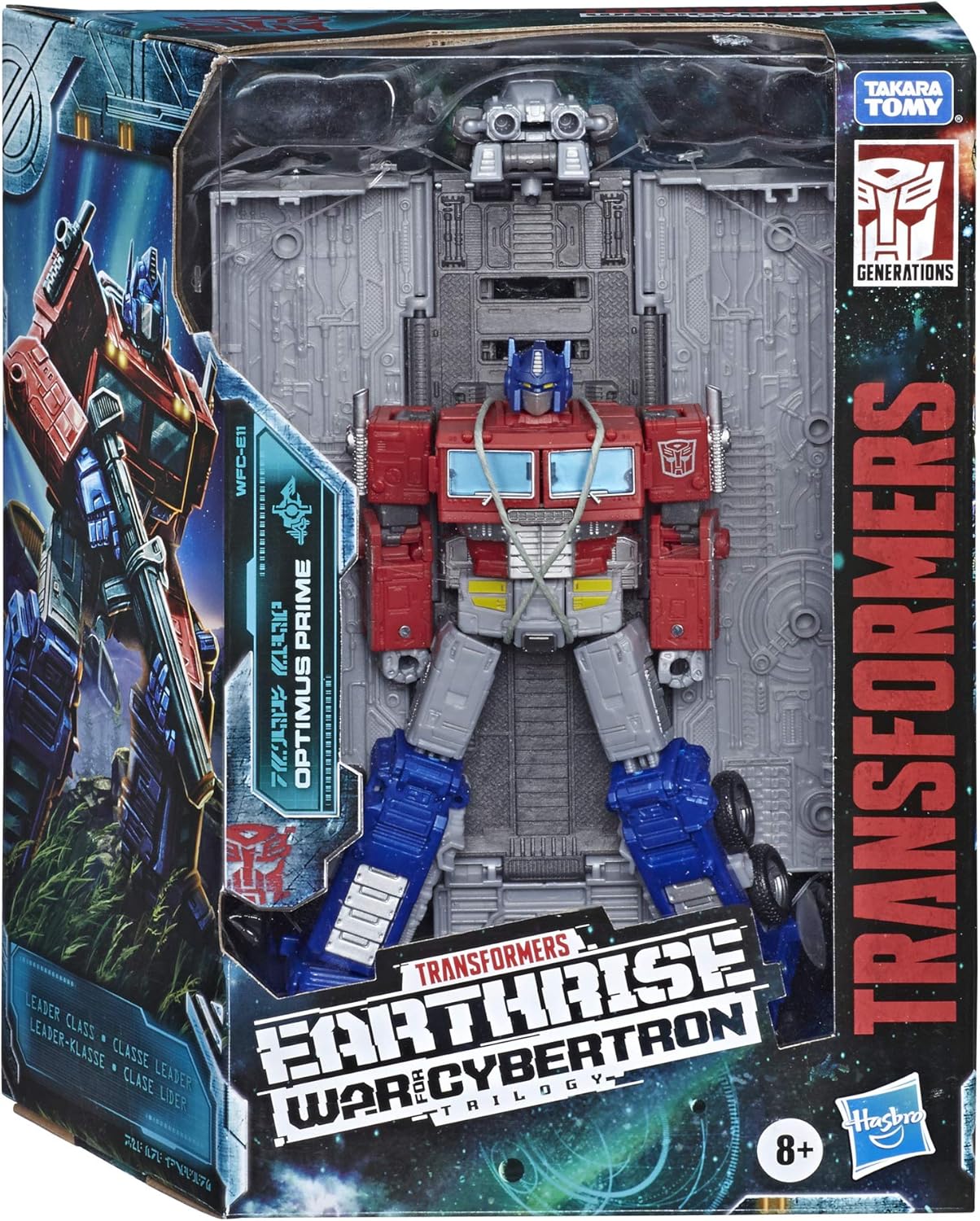 Transformers Toys Generations War for Cybertron: Earthrise Leader WFC-E11 Optimus Prime Action Figure - Kids Ages 8 and Up, 7-inch
