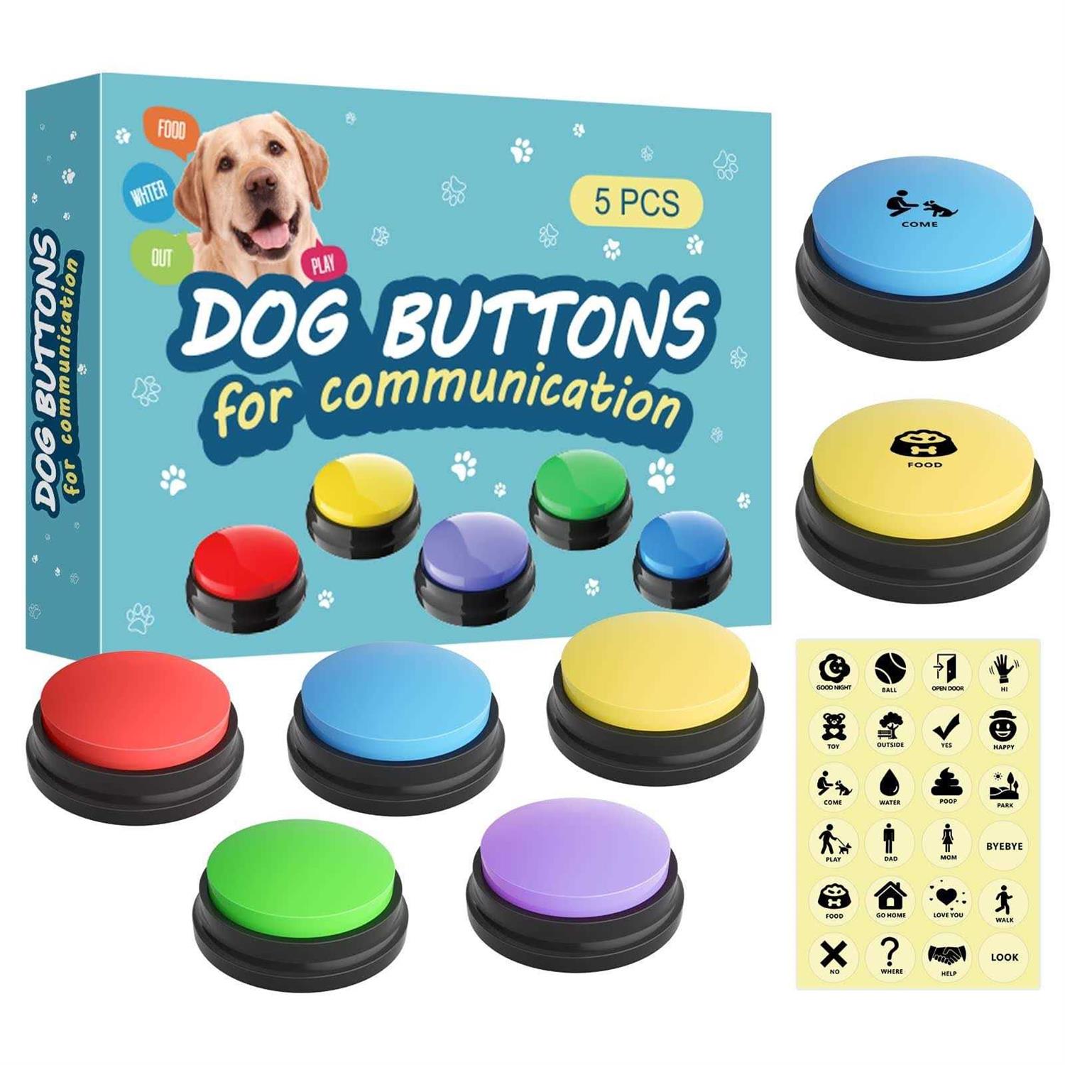 Dog Buttons for Communication Starter Pack Dog Buttons Talk Training Pet to Speaking Buttons - Pet Supplies online store