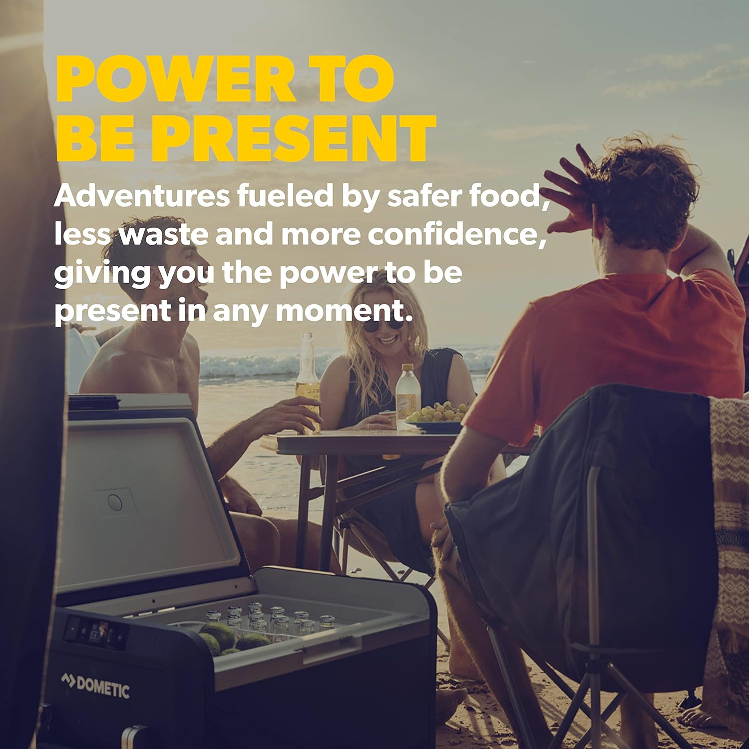 Dometic CFX3 45-Liter Portable Refrigerator and Freezer, Powered by AC/DC or Solar