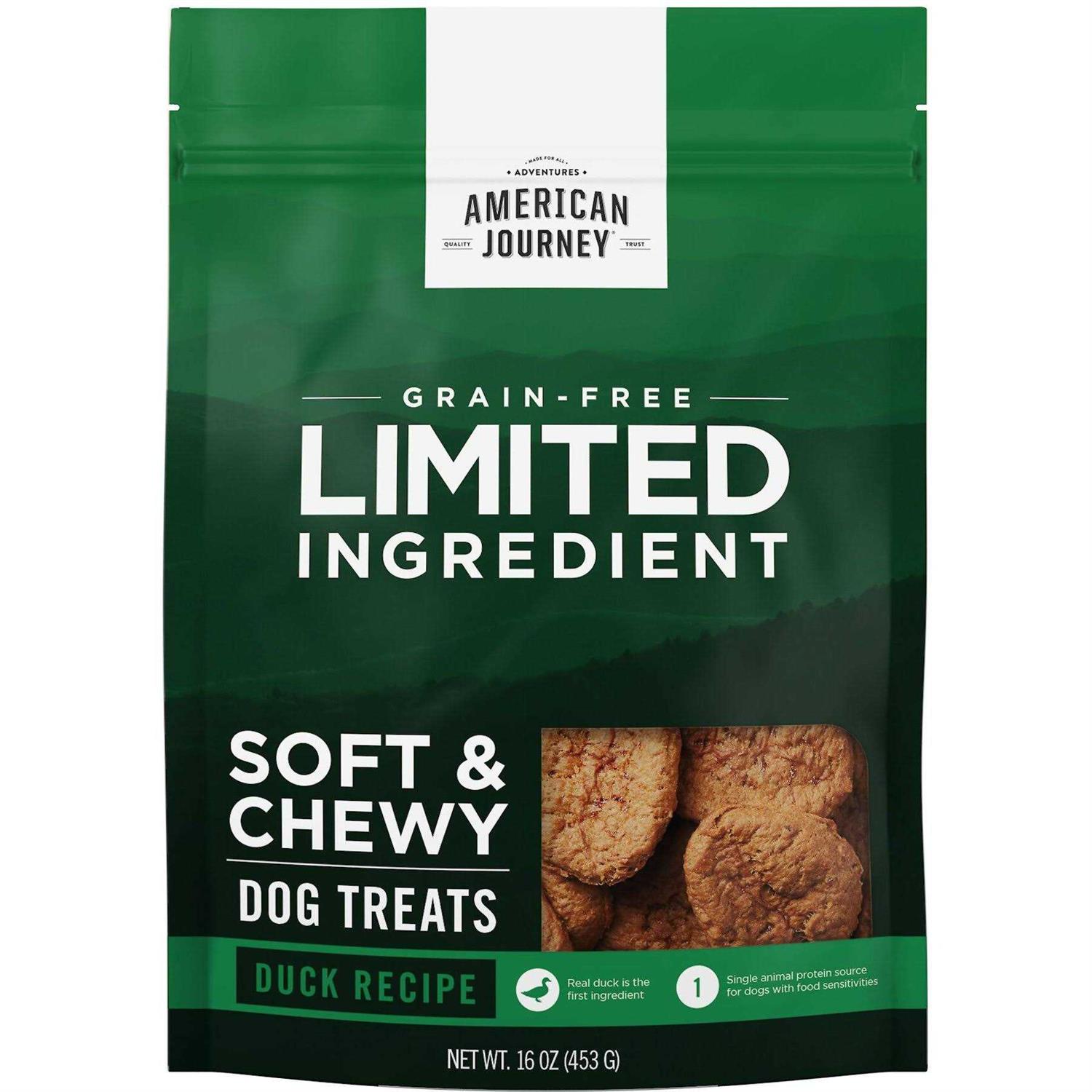 American Journey Limited Ingredient Grain-Free Recipe Soft & Chewy Dog Treats - Pet Supplies online store