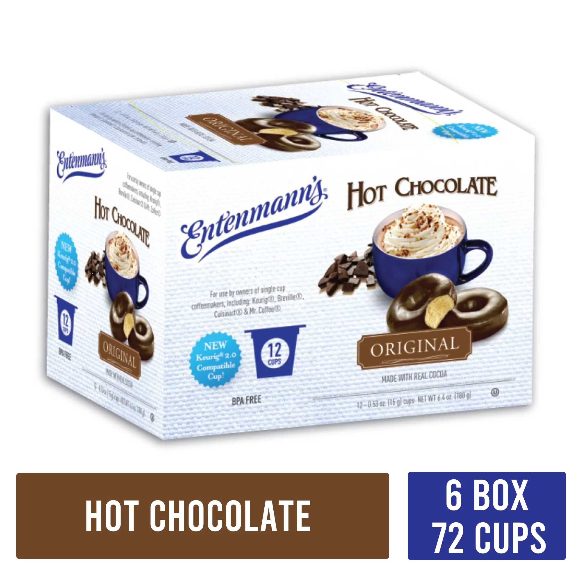 Entenmann's Hot Chocolate Original Single Serve Cups - 72 Count