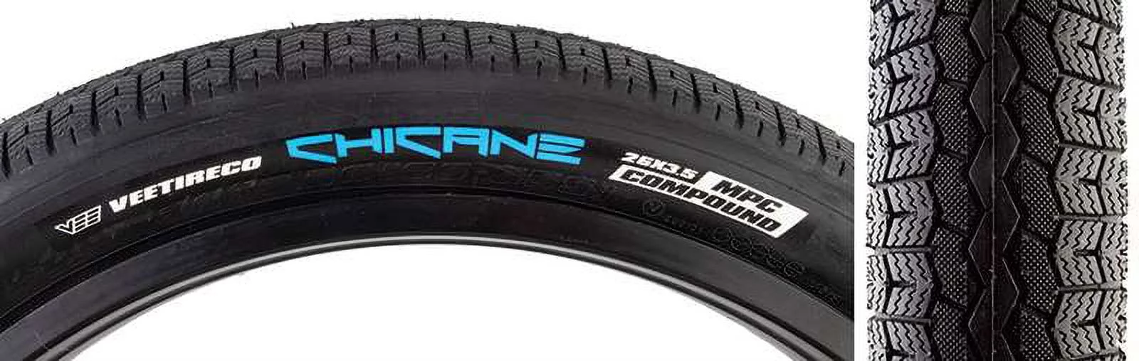 SE Bikes Chicane Tire 26x3.5 Black/Black - 4734