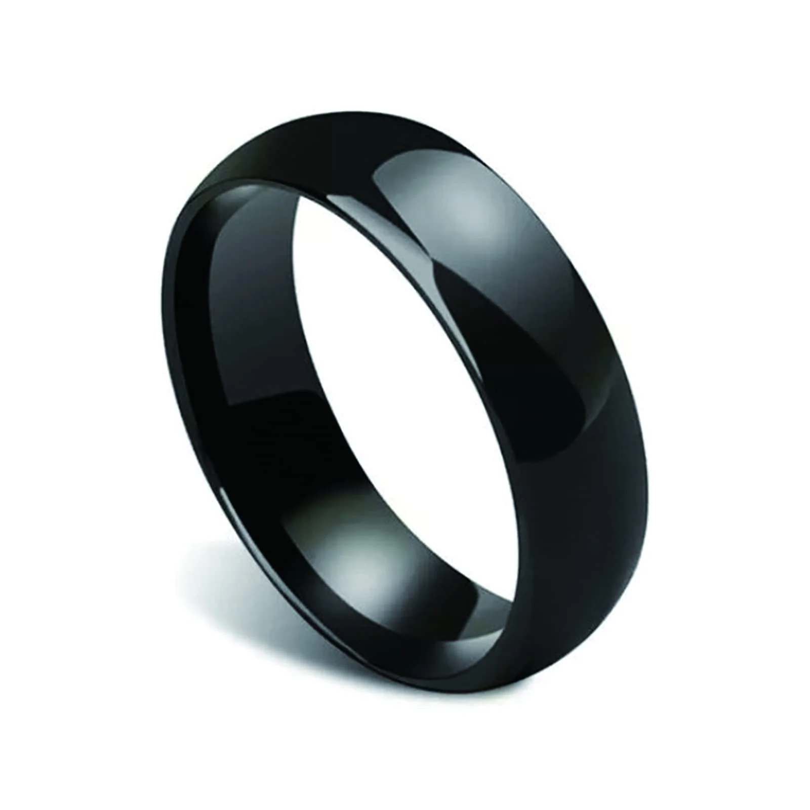 COLMO Tesla Smart Ring Tesla Key Ring Accessories Key Card Model Y Key Fob Replacement Ceramic RFID Smart Ring for Man and Woman Tesla Model 3 Accessories Fast Delivery (US6, Black-7mm)