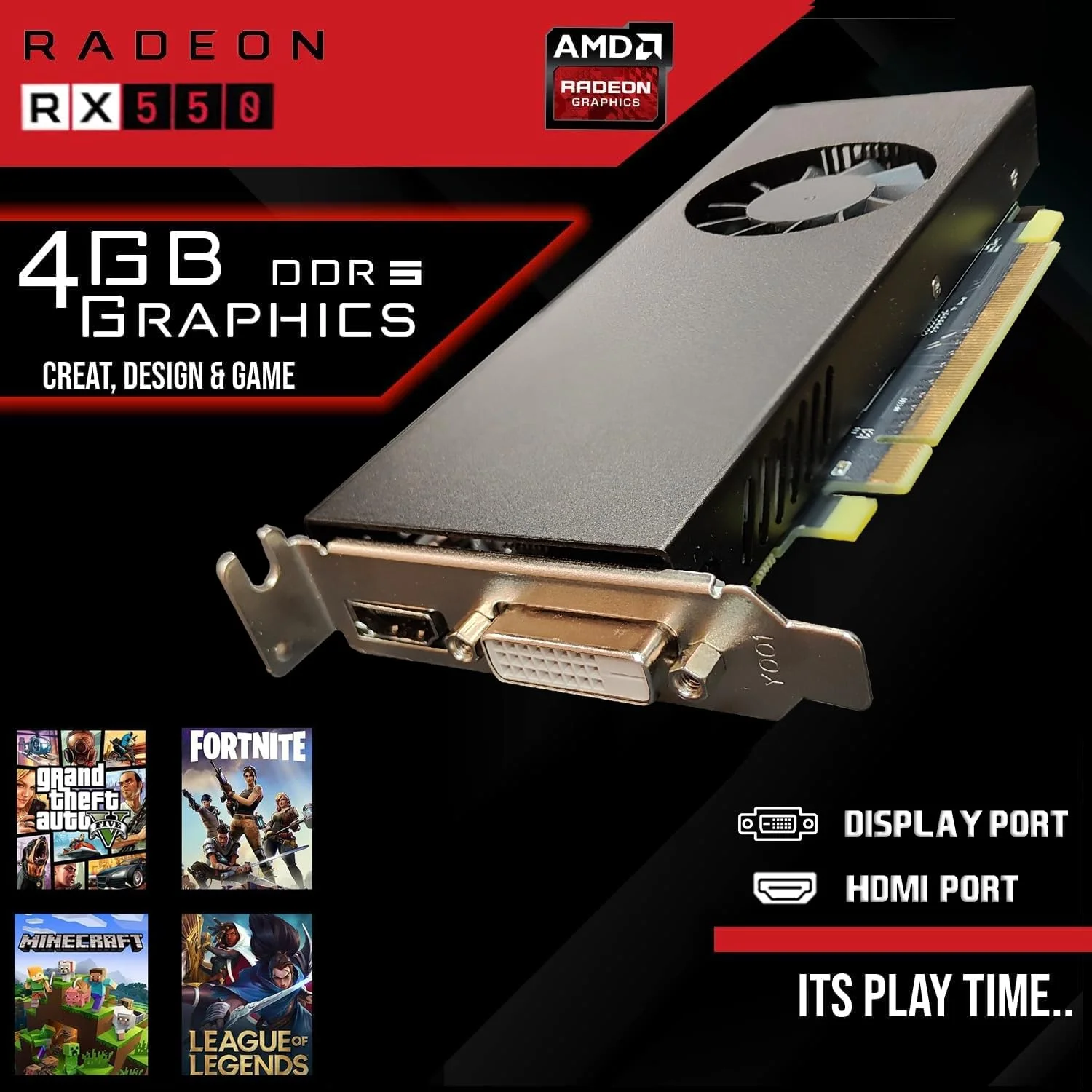 Restored Lumos 8 Gaming Desktop PC,Intel Core i5 8th Gen,16GB RAM,128GB SSD + 2TB HDD,AMD RX 550 4GB GDDR5 Graphics Card,27 Inch Monitor,PCI-E Bluetooth|Wi-Fi,RGB Kit,Win 11 Home