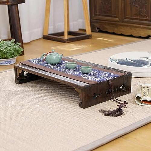 Japanese Coffee Table, End Table Retro Tea Table Window Tea Table Zen Tea Table Tatami Tea Table Japanese Sitting Low Table (Size : 70 * 35 * 11cm)