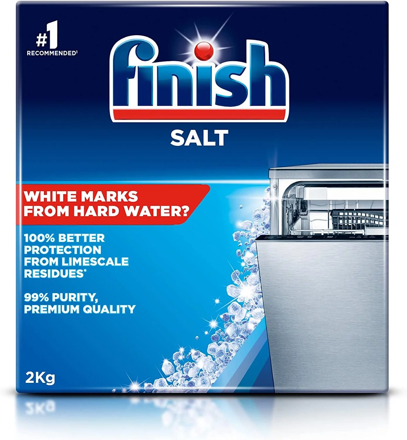 Finish Dishwasher Salt Helps Soften Water to Prevent Limescale and Watermarks, 2 KG