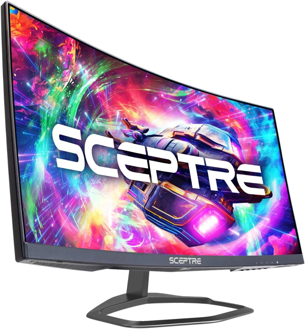 Sceptre Curved 24.5-inch Gaming Monitor up to 240Hz 1080p R1500 1ms DisplayPort x2 HDMI x2 Blue Light Shift Build-in Speakers, Machine Black 2023 (C255B-FWT240) - Radiant Selections
