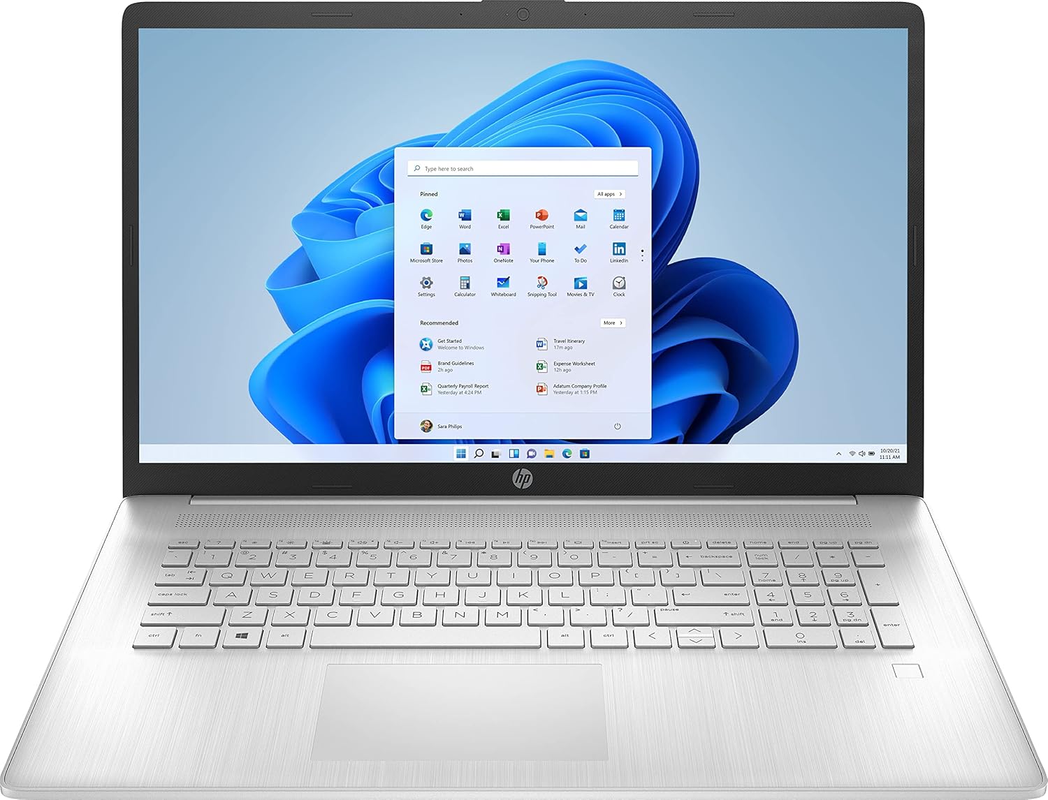 2022 HP Newest Notebook Laptop, 17.3'' Full HD Screen, AMD Ryzen 5 5500U Processor, 16GB RAM, 512GB SSD + 1TB HDD, HDMI, Bluetooth, Wi-Fi, FP Reader, Windows 11 Home, Natural Silver