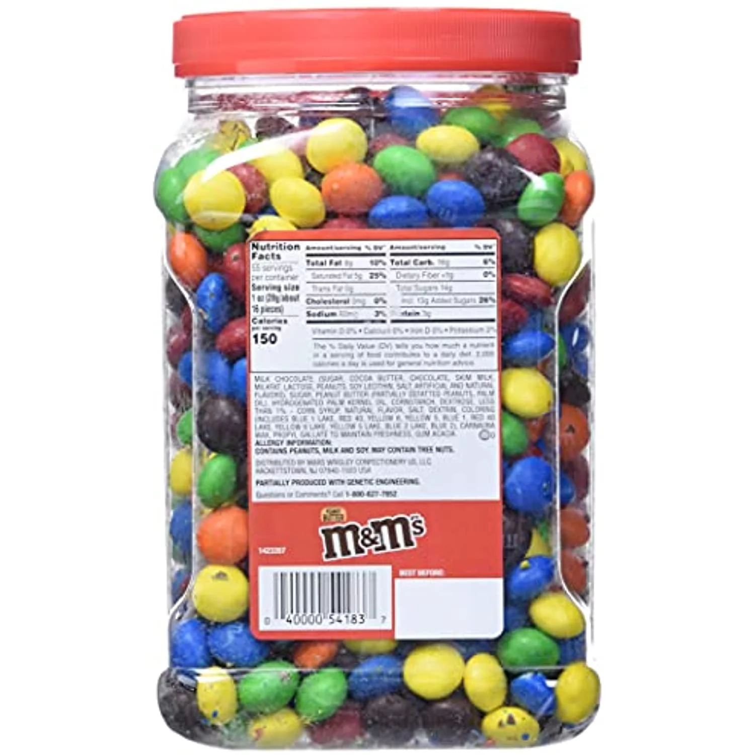 M&Ms Peanut Candy, 62 Ounce