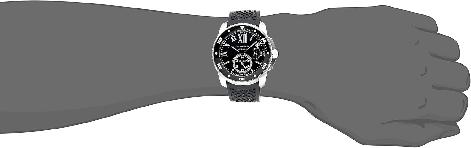 Cartier Men's W7100056 Analog Display Swiss Automatic Black Watch