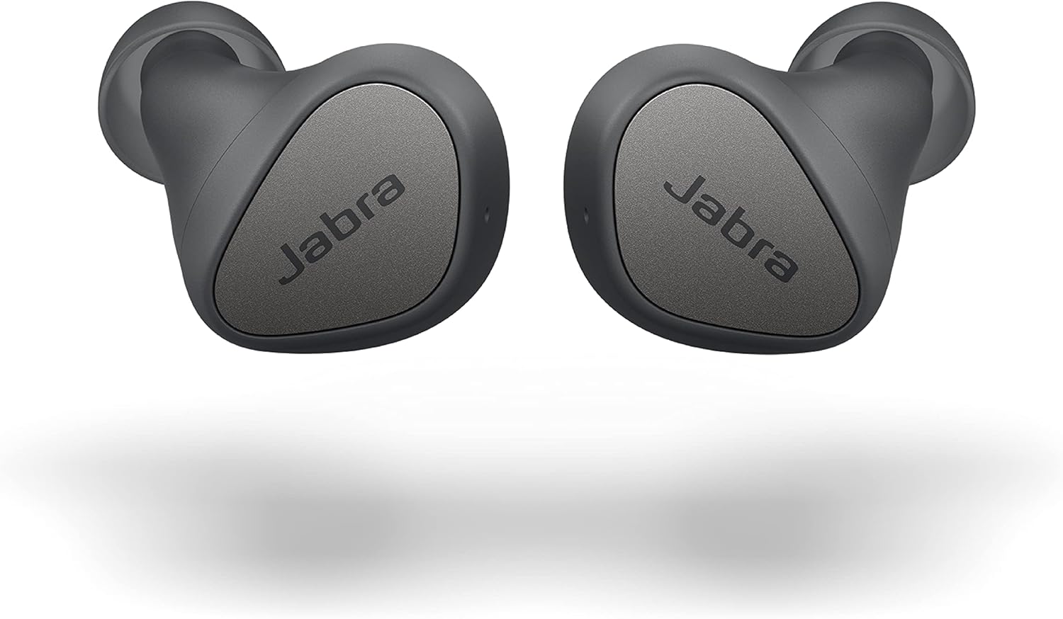 Jabra Elite 3 in Ear Wireless Bluetooth Earbuds &ndash; Noise Isolating True Wireless Buds with 4 Built-in Microphones for Clear Calls, Rich Bass, Customizable Sound, and Mono Mode - Dark Grey