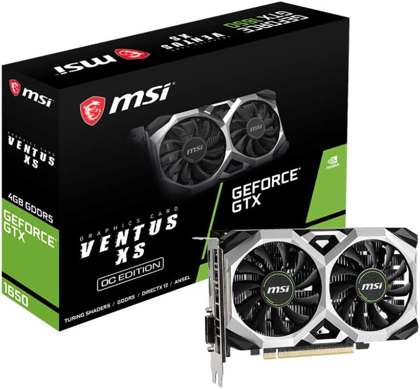 MSI NVIDIA GeForce GTX 1650 Graphic Card - 4 GB GDDR5