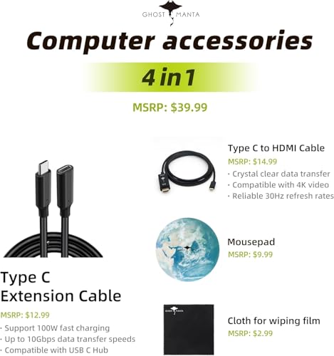 HP 14 Pentium Portable Laptop Computer Student, 16GB RAM, 1TB SSD, Intel Quad-Core Silver N5030 (Beat i3-1005G1, Up to 3.1GHz), WiFi 6, Win 11 w/GM Accessories, one Year of Microsoft 365