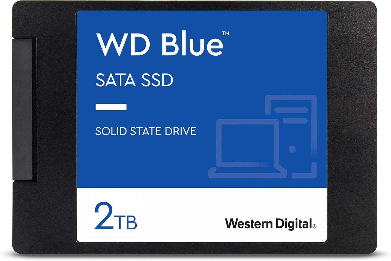 Western Digital 2TB WD Blue 3D NAND Internal PC SSD - SATA III 6 Gb/s, 2.5