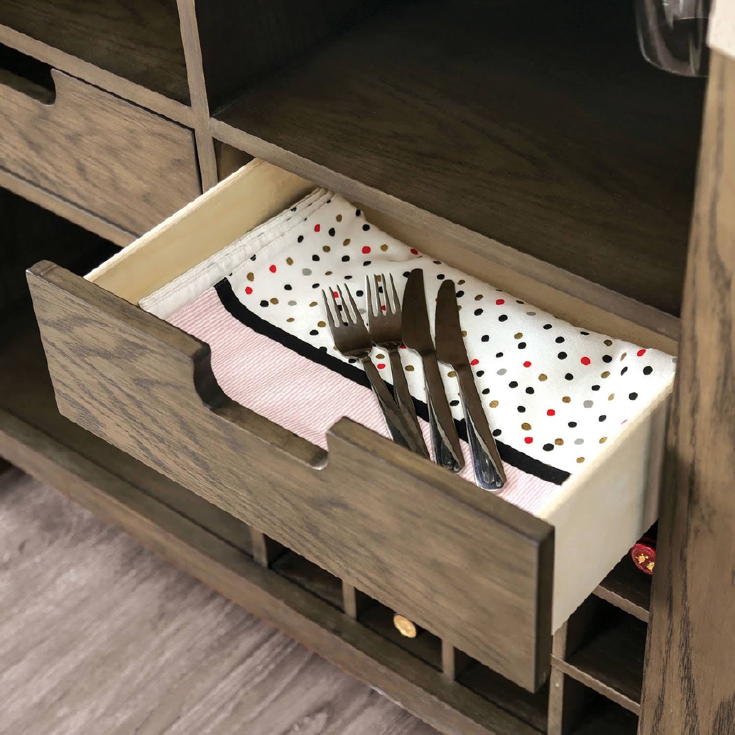 Furniture of America Leeds Gray Round Dining Table