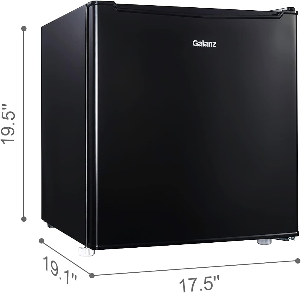 Supernon Galanz 1.7 cu ft Compact Refrigerator, Black