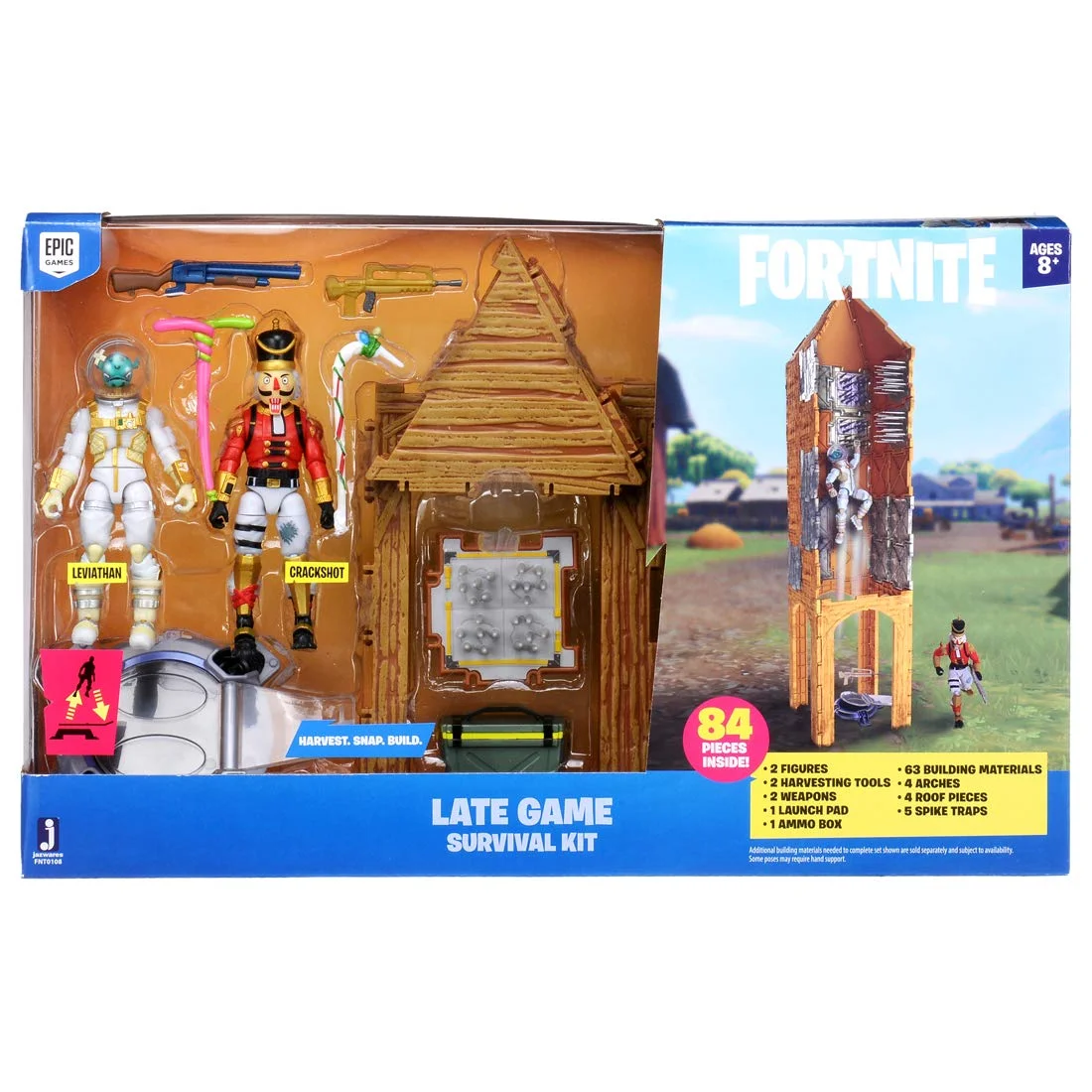 Fortnite Real Action Figure Turbo Building Set 003 Crack Shot & Leviathan// Tomy/ Age