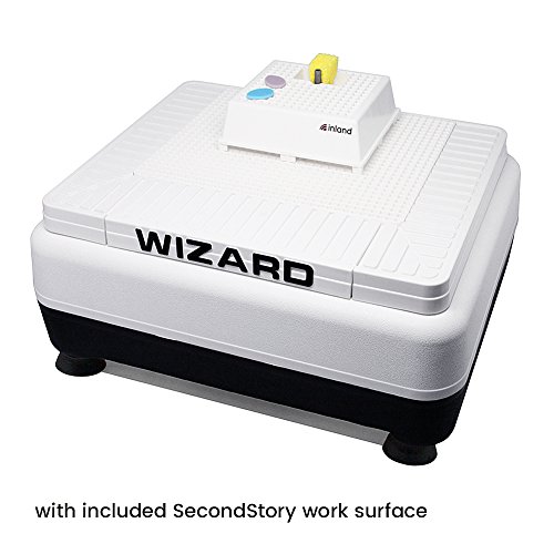 Inland Craft Wizard IV Glass Grinder, Precision Tool Edging Grinding Shaping Drilling, Essential Stained Glass Grinder Machine Mosaics for Professionals & Hobbyists, Includes 2 Diamond Grinding Bits
