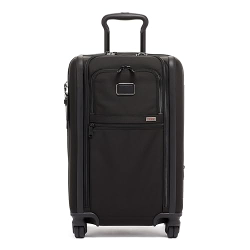 TUMI - Alpha International Expandable 4 Wheeled Carry-On - Rolling Carry On Suitcase for Domestic & International Travel - Black