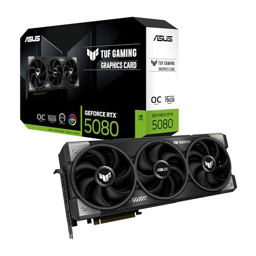 ASUS TUF Gaming NVIDIA GeForce RTX™ 4080 Super OC Edition Gaming Graphics Card (PCIe 4.0, 16GB GDDR6X, HDMI 2.1a, DisplayPort 1.4a)