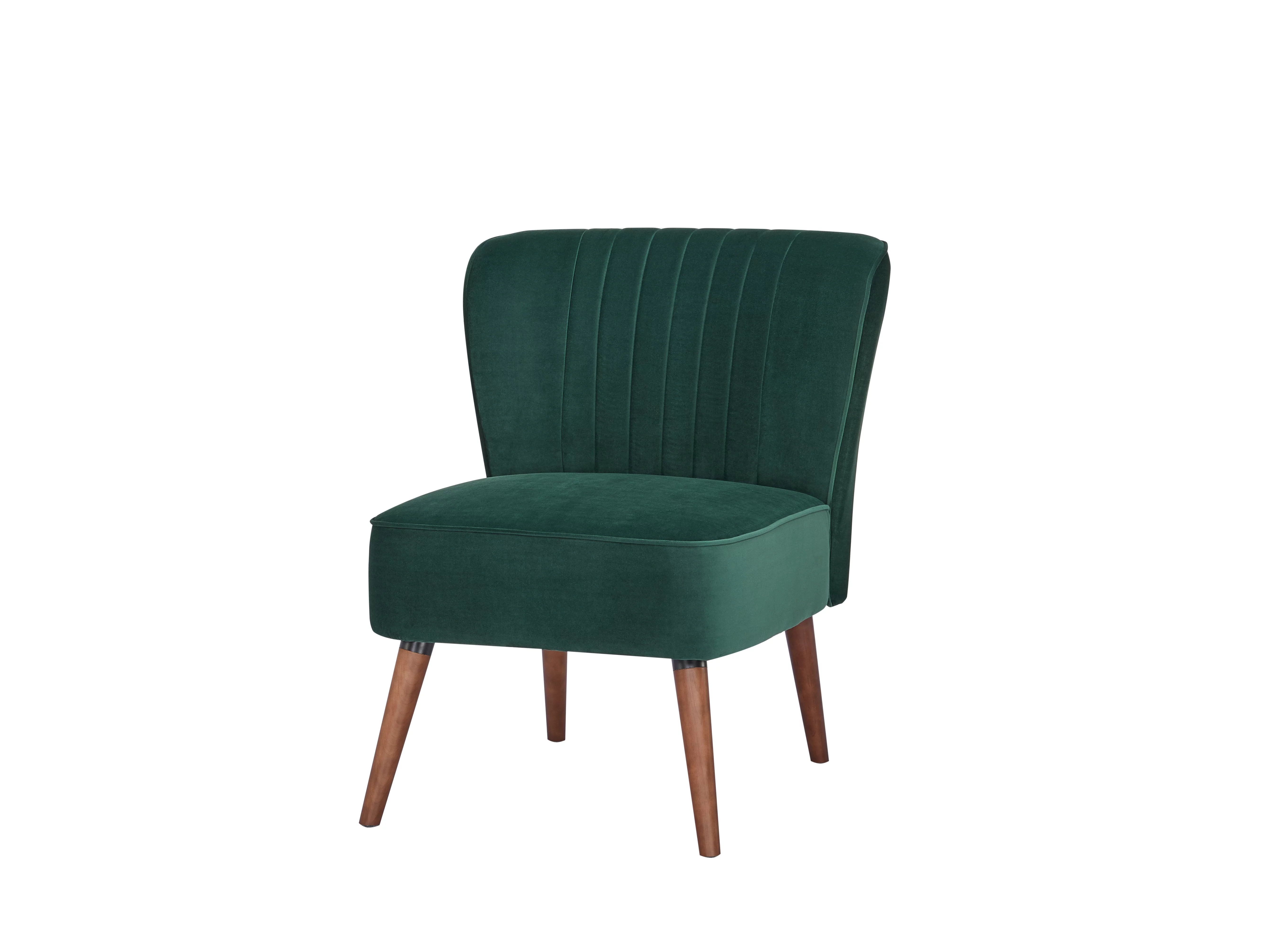 Artdeco Home Laguna Velvet Armless Chair, Green
