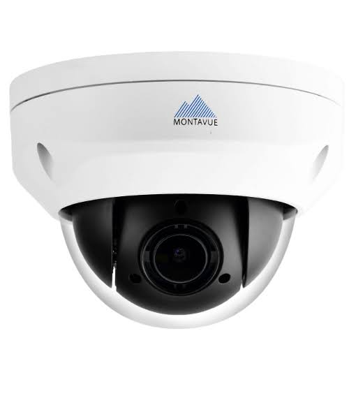 Montavue Mtz4040 4MP Pan-Tilt-Zoom (PTZ) Speed Dome Camera with 2K HD Resolution, 4X Zoom, and Low Light Color Optics
