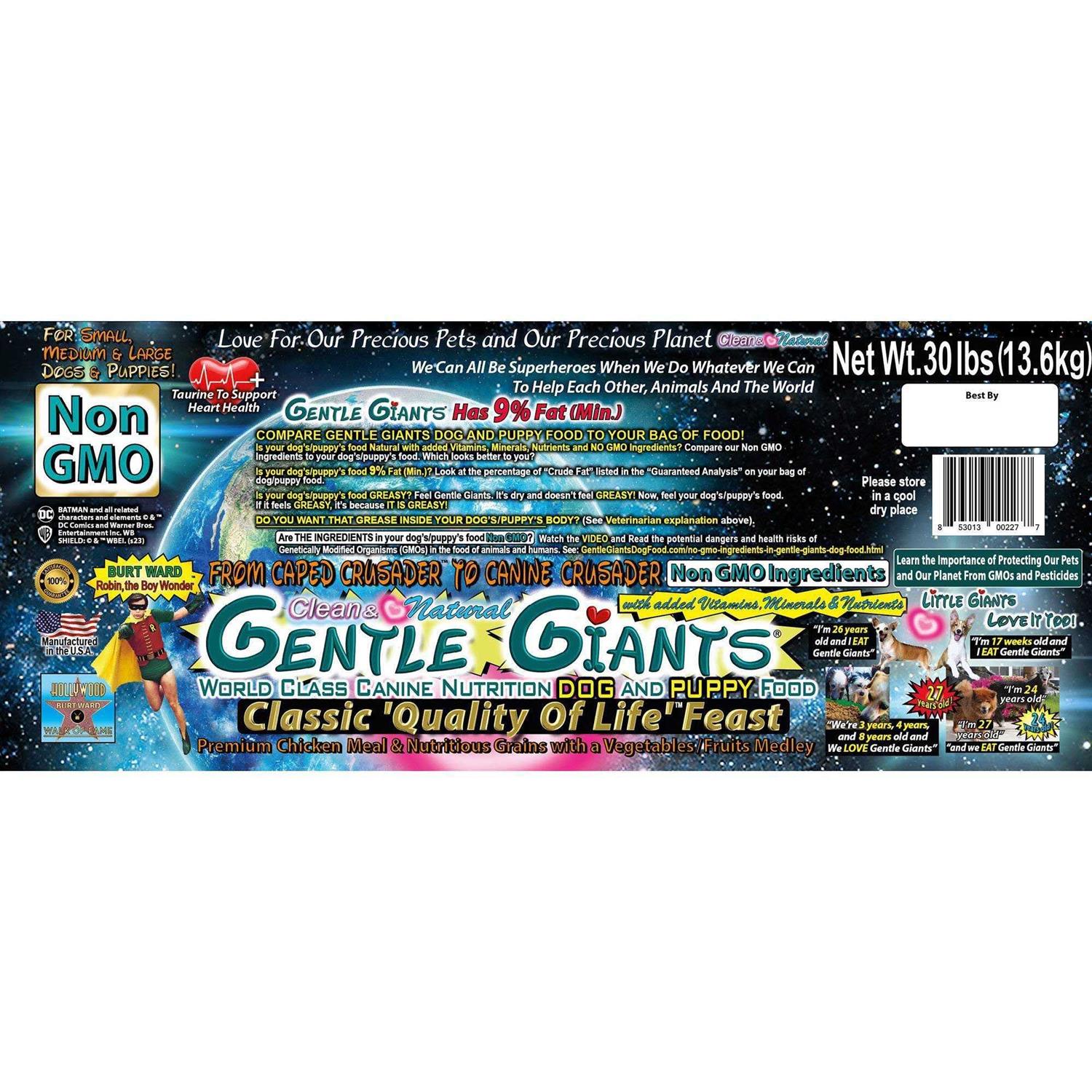 Gentle Giants Chicken World Class Dry Dog Food - Pet Supplies online store