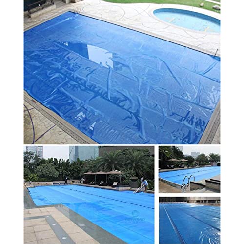 Solar Pool Cover Heat Retaining Blanket Swimming Pool Cover Indoor Outdoor, Micro-Bubble Solar Covers for In-Ground Above-Ground Rectangular Pools and Outdoor Hot Tubs,Dust and Rainproof(4x5 m/13x16.5