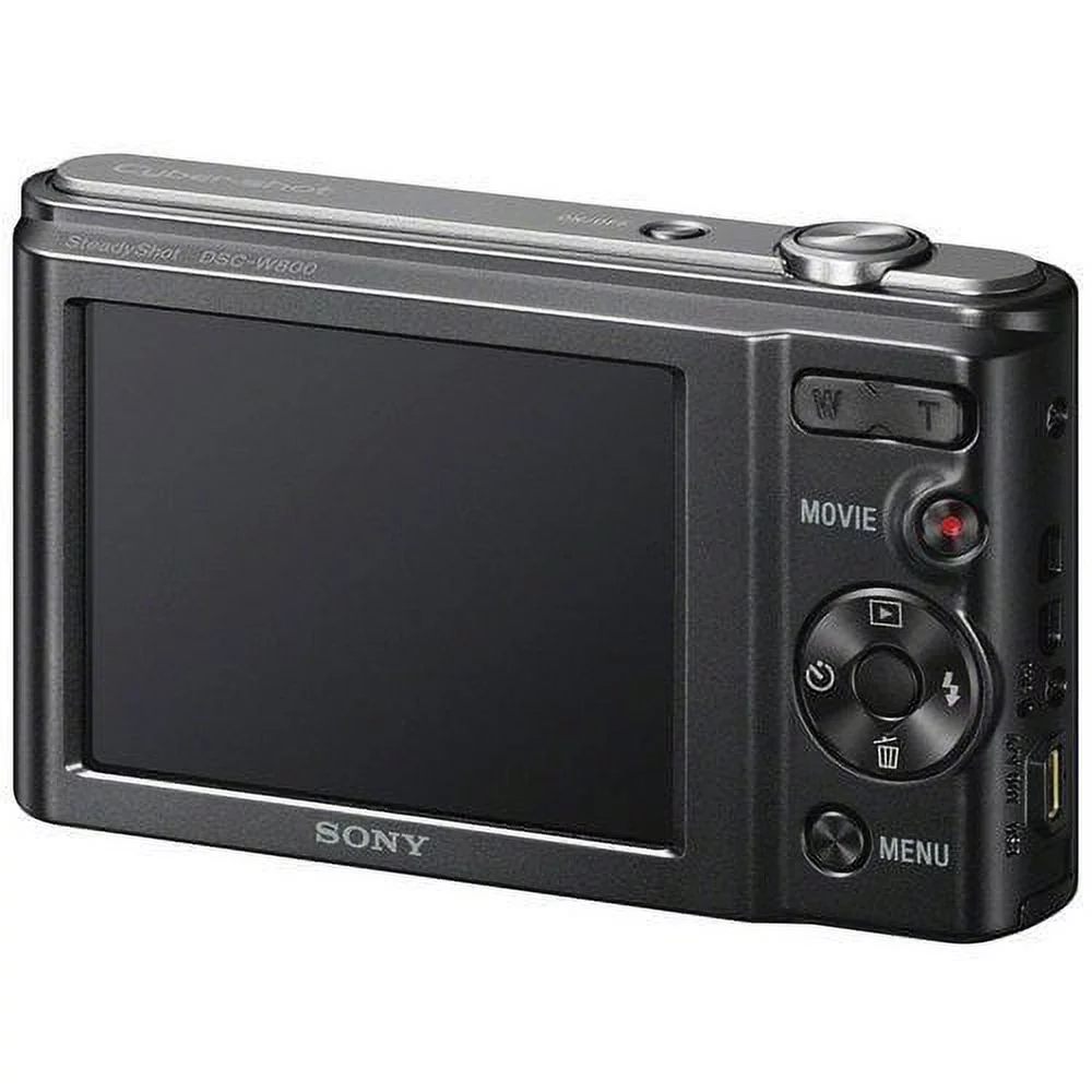 Sony Cyber-shot DSC-W800 Digital Camera (Black) + Deal-Expo Premium Accessories Bundle