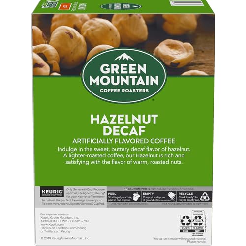 Green Mountain Coffee Roasters Hazelnut Coffee, Keurig Single-Serve K-Cup pods, Light Roast, 96 Count