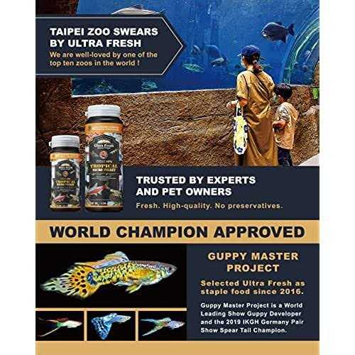 Ultra Fresh Tetra Fish Food Slow Sinking All Natural Ingredients - Pet Supplies online store