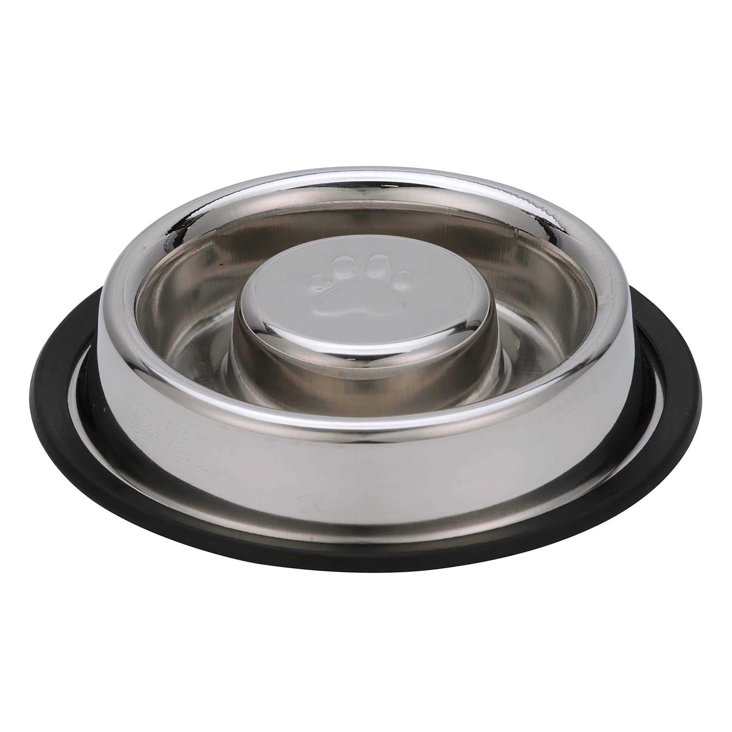 Neater Pet Brands Stainless Steel Slow Feed Bowl Non-Tip & Non-Skid - Pet Supplies online store