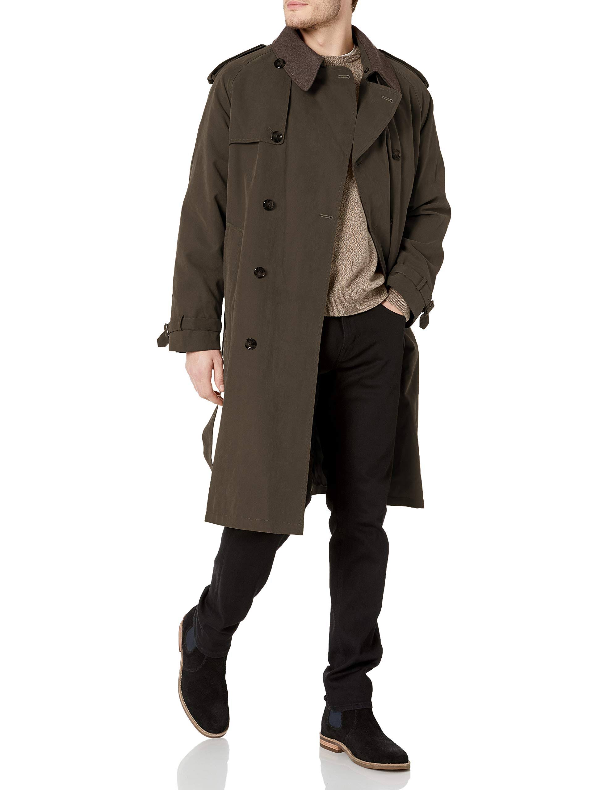 London Fog Men&s Iconic Trench Coat, Size: 42 Regular
