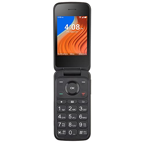 Total by Verizon TCL Flip 2, 16GB, Black - Prepaid Feature Phone (Locked)