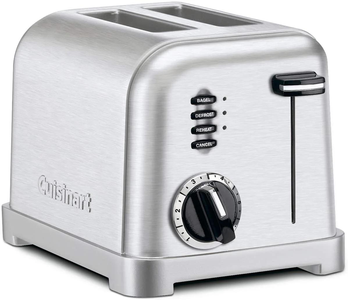 Cuisinart CPT-160P1 Metal Classic 2-Slice Toaster, Brushed Stainless