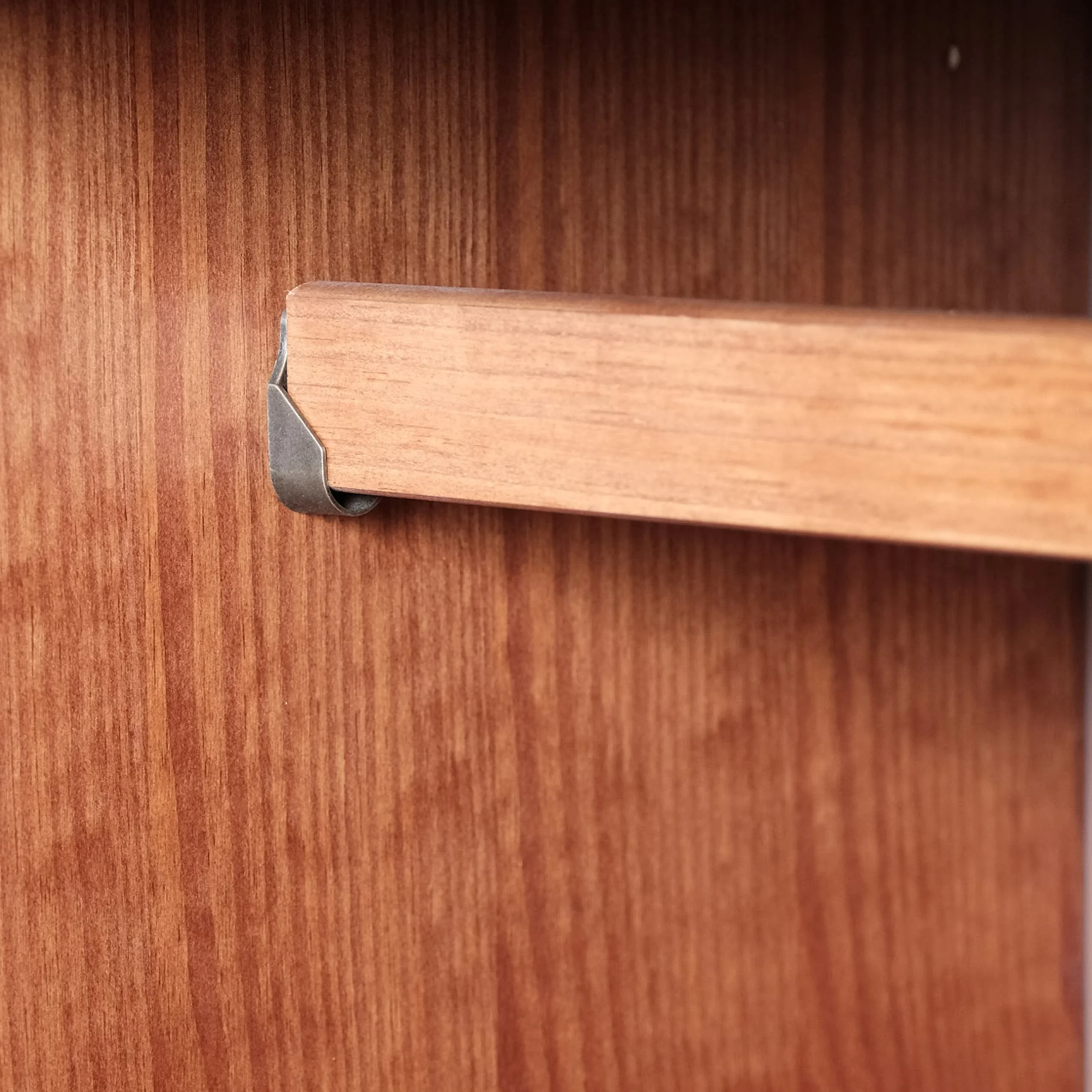 Copper Grove Palace Imports 100% Solid Wood Flexible Wardrobe Armoire with Metal or Wooden Knobs Mocha