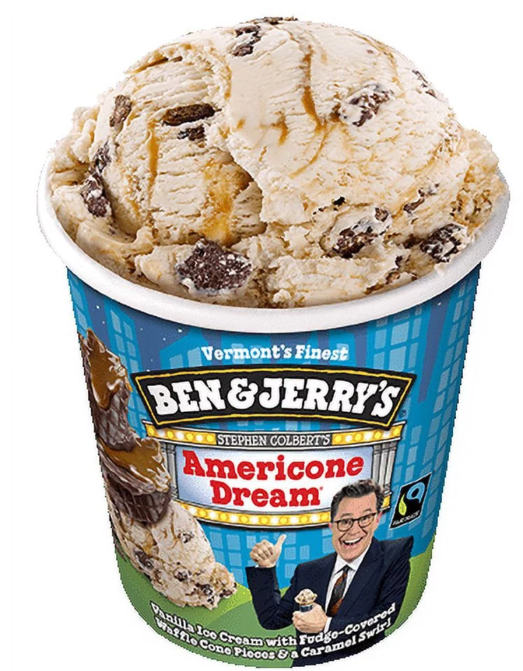 Ben & Jerry's Stephen Colbert's Americone Dream Ice Cream, 16 oz. Pint, 6-Pack (Frozen)