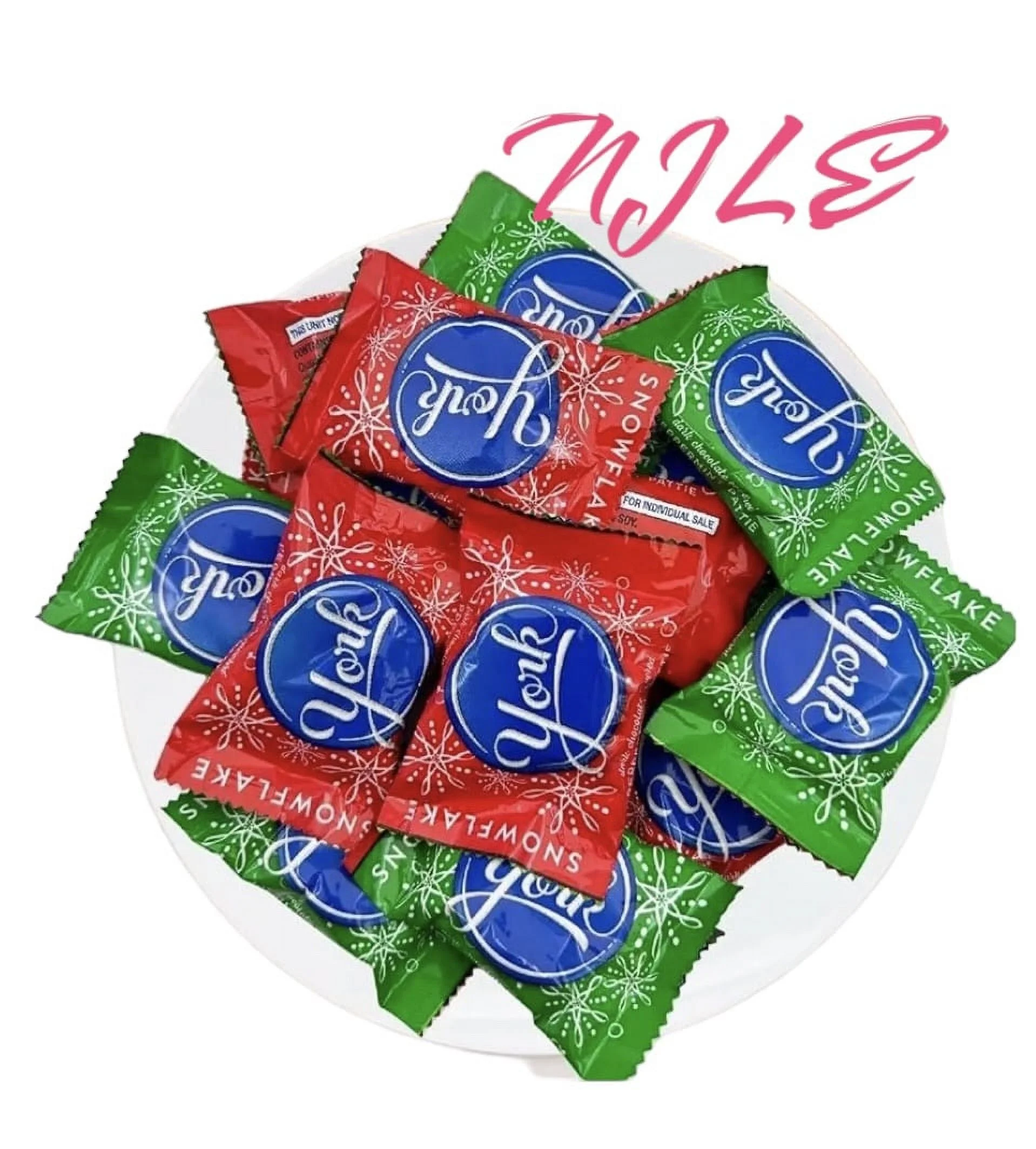 YORK Dark Chocolate Peppermint Snowflake Patties, Gluten Free Holiday Candy, Bulk Pack, 5 Pounds