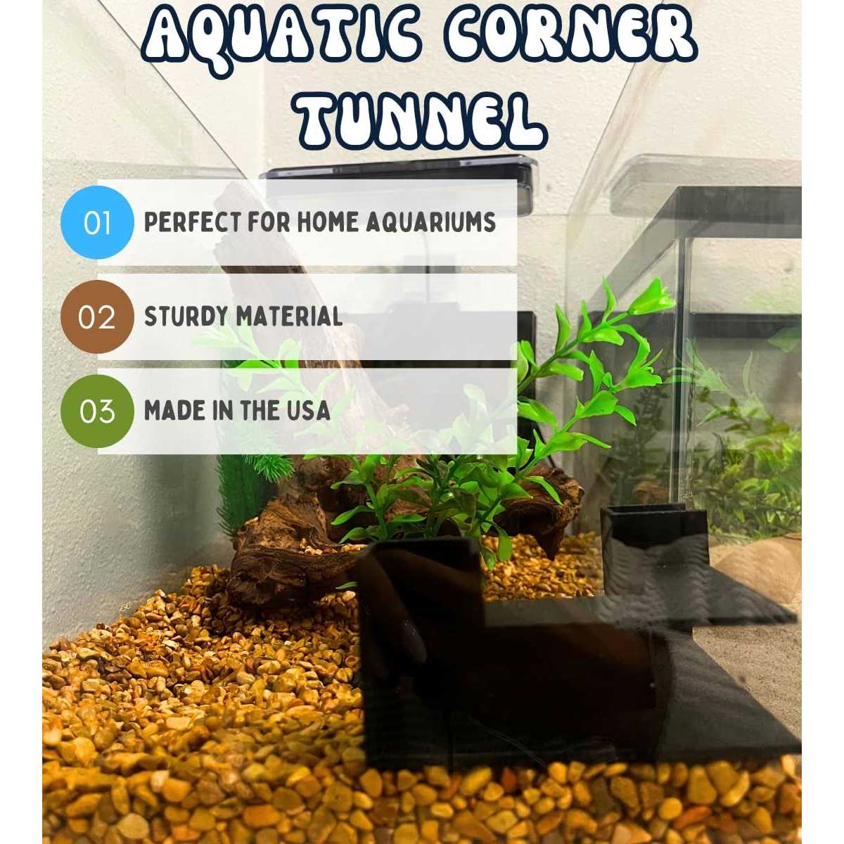 Chatelet Aquarium Underground Tunnel Fish & Shrimp Hideout for Aquariums - Pet Supplies online store