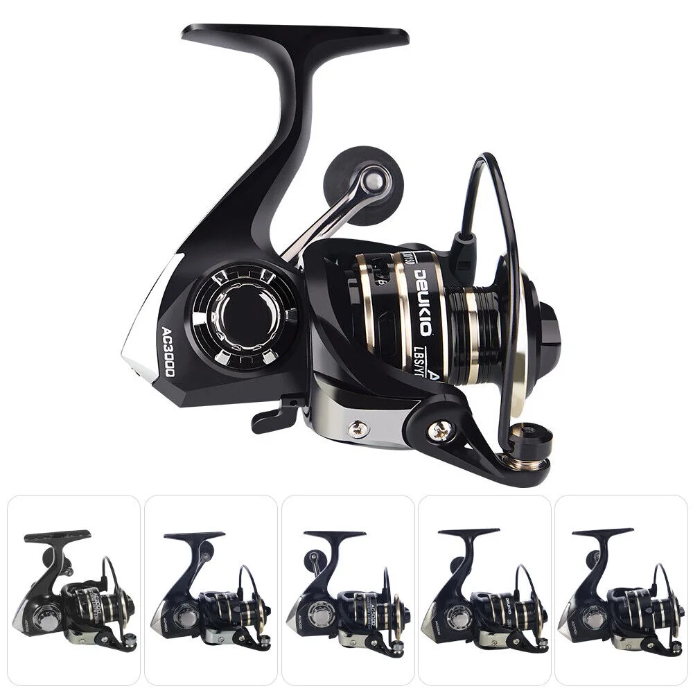 12BB Metal Spinning Fishing Reel 5.2:1 Saltwater Freshwater Right Left Hand Reel