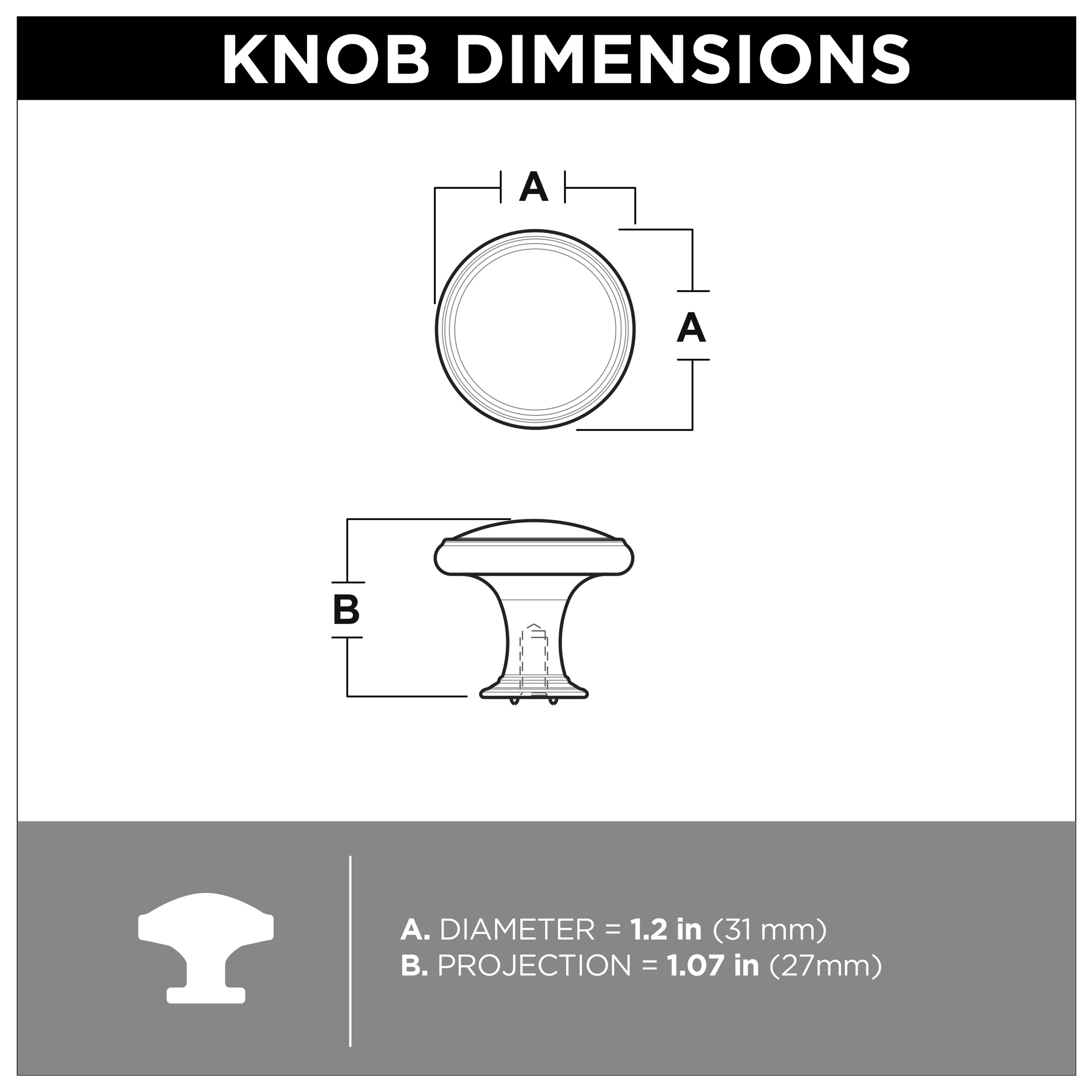 Brainerd Circus 1.25-in Heirloom Silver Round Traditional Cabinet Knob (36-Pack) | P18992W-904-K3