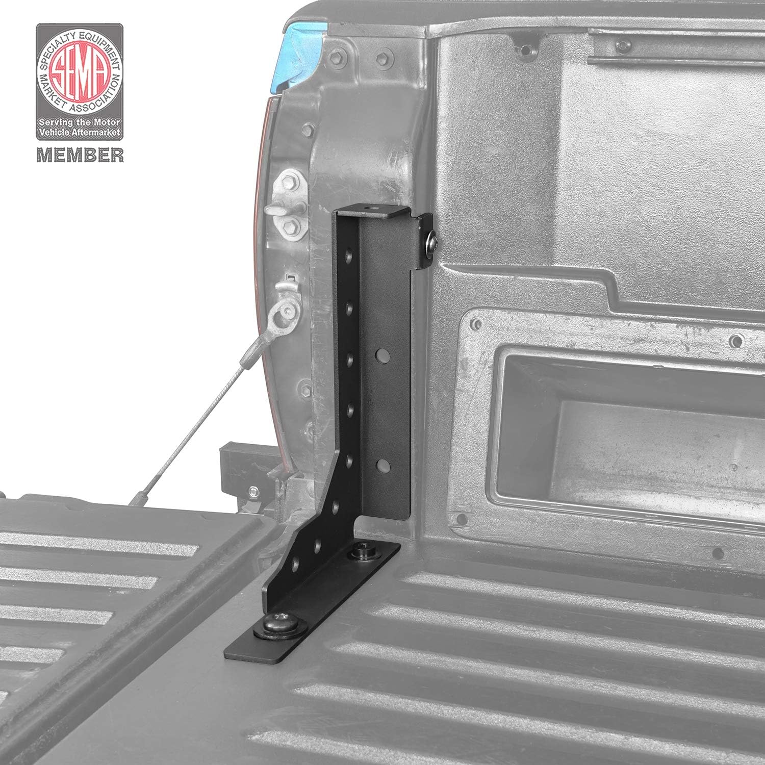 u-Box Rear Bed Channel Stiffener Support Brackets Compatible with Toyota Tacoma 05-22 2nd & 3rd Gen Pickup Truck - Pair Pack of 2