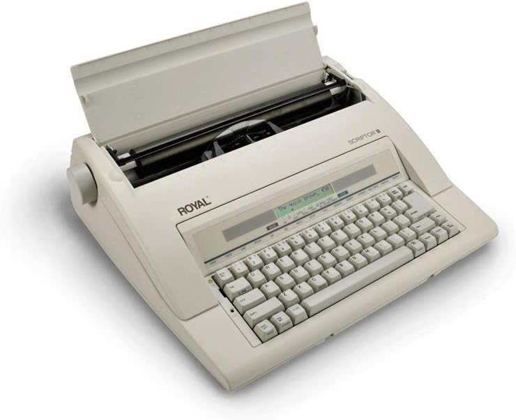 ROYAL 69147T Scriptor II Typewriter, White