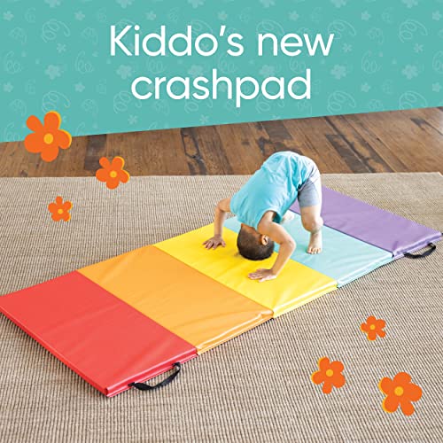 HearthSong Tumbling Mat for Kids, 5-Panel Thick 1.25