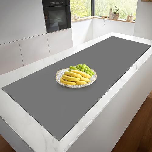 Silicone Mats for Kitchen Counter, Heat Resistant Countertop Protector, Non-Slip Table Mat Desk Saver Pad, Non-Stick Reusable Pastry Mat, Silicone Placemat, Craft Mat - 25'' X 17