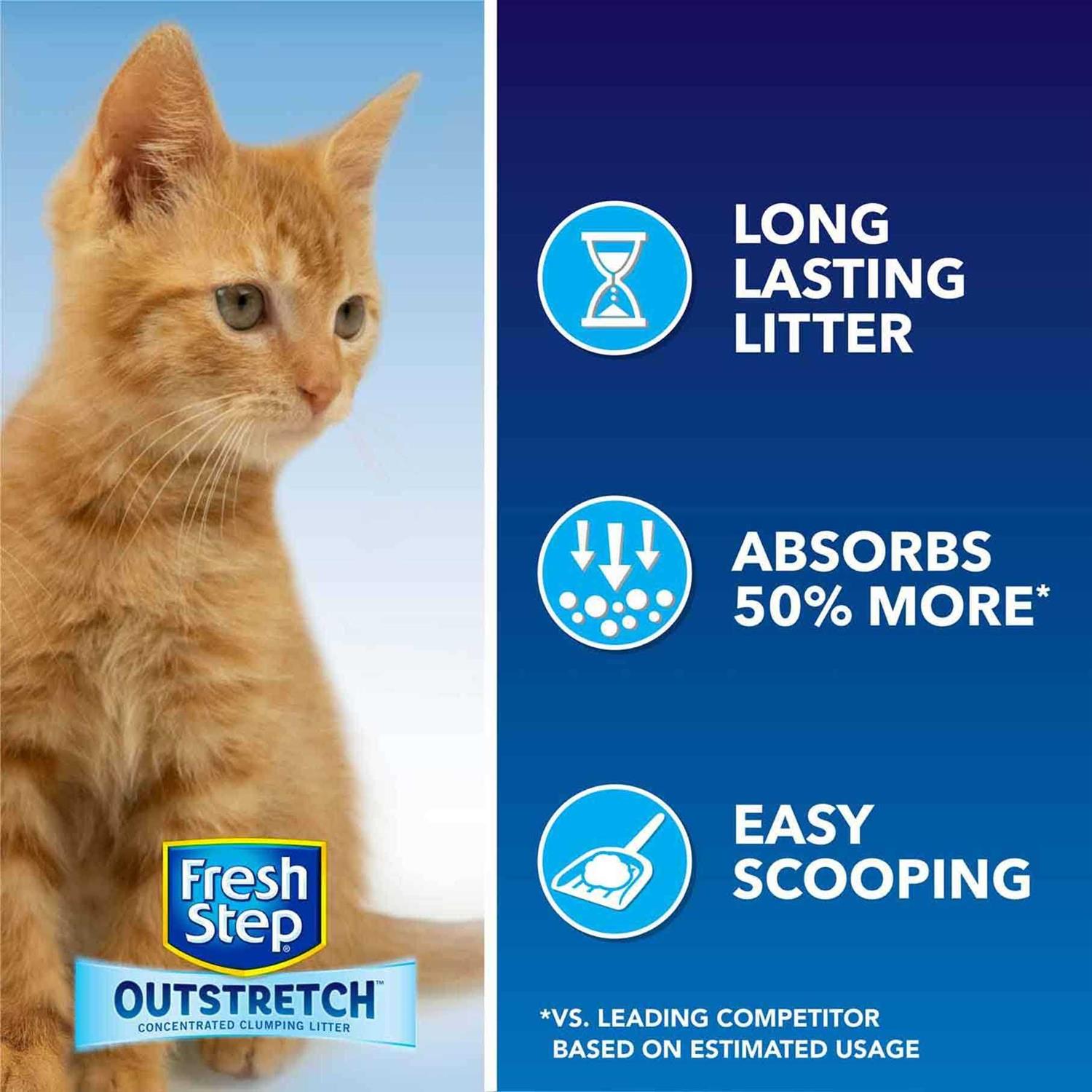 Fresh Step Outstretch Febreze Concentrated Clumping Litter - Pet Supplies online store