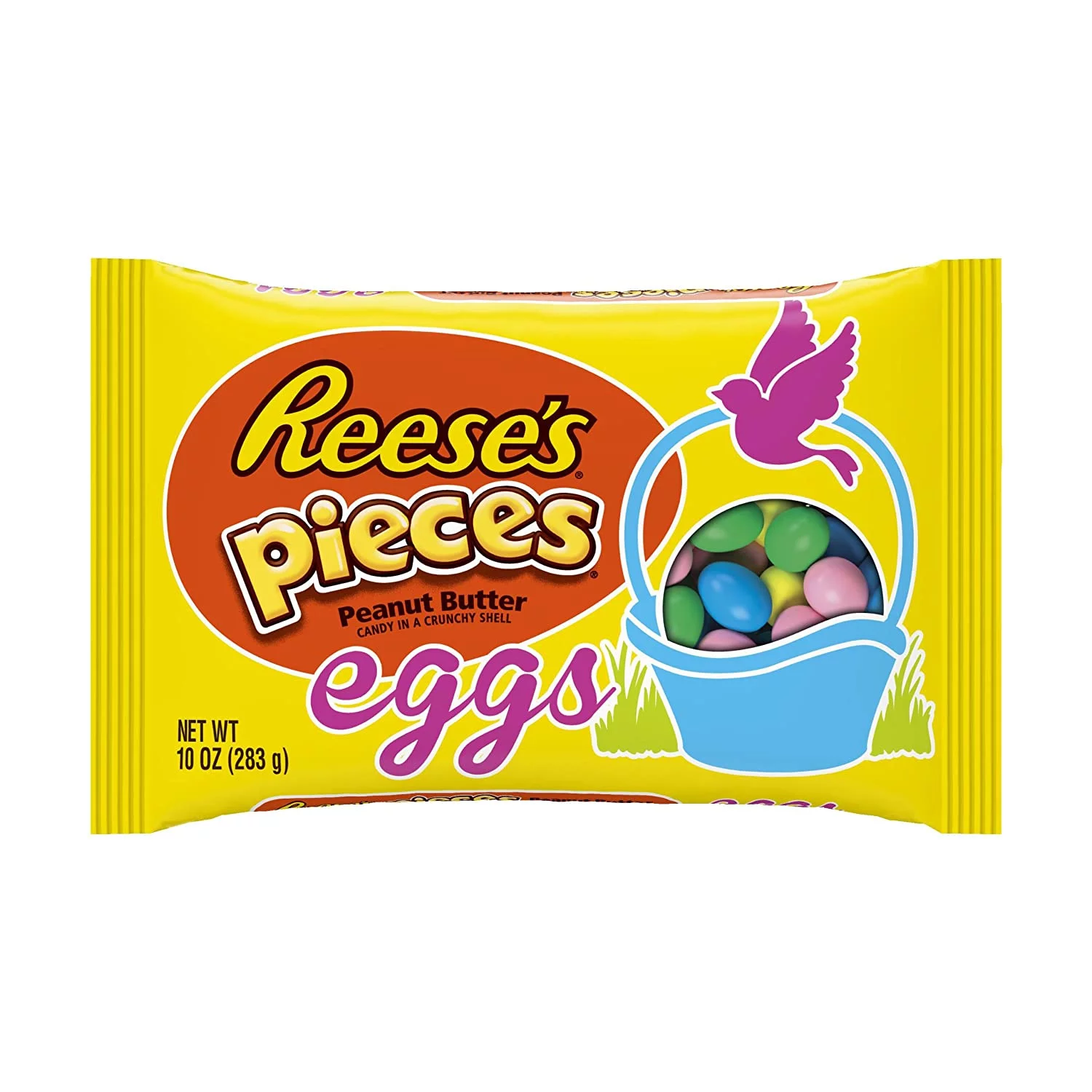 Reese's Pieces Easter Peanut Butter Eggs, 10-Ounce Bags (Pack of 4)