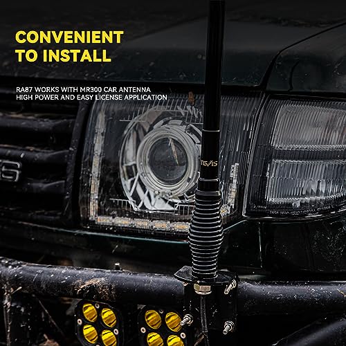 Retevis GMRS Communicate Kit, RT97 GMRS Base Repeater, RA87 GMRS Radios, HA1G GMRS Two Way Radio 2 Pack, GMRS Base Antenna, MR300 Fiberglass GMRS Antenna, Long Range Relay Communication Set