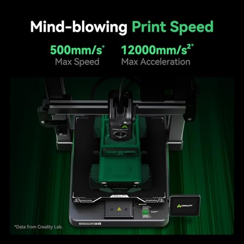 Creality Hi Combo 3D Printer, Multi Color 3D Printer with CFS, 500mm/s High Speed Auto-Leveling Automatic Filament Reading Clog-Free Extruder (Hi Combo)